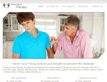 Tablet Screenshot of mercerislandtherapy.com
